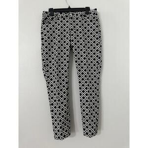Michael Kors Geometric Mid-Rise Pants sz 4